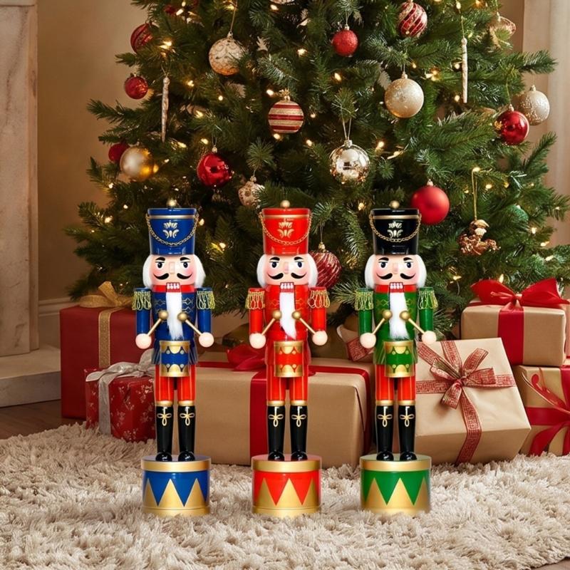 Nutcracker Figurine - soldado tambor Cascanueces madera 36Cm, muñeco