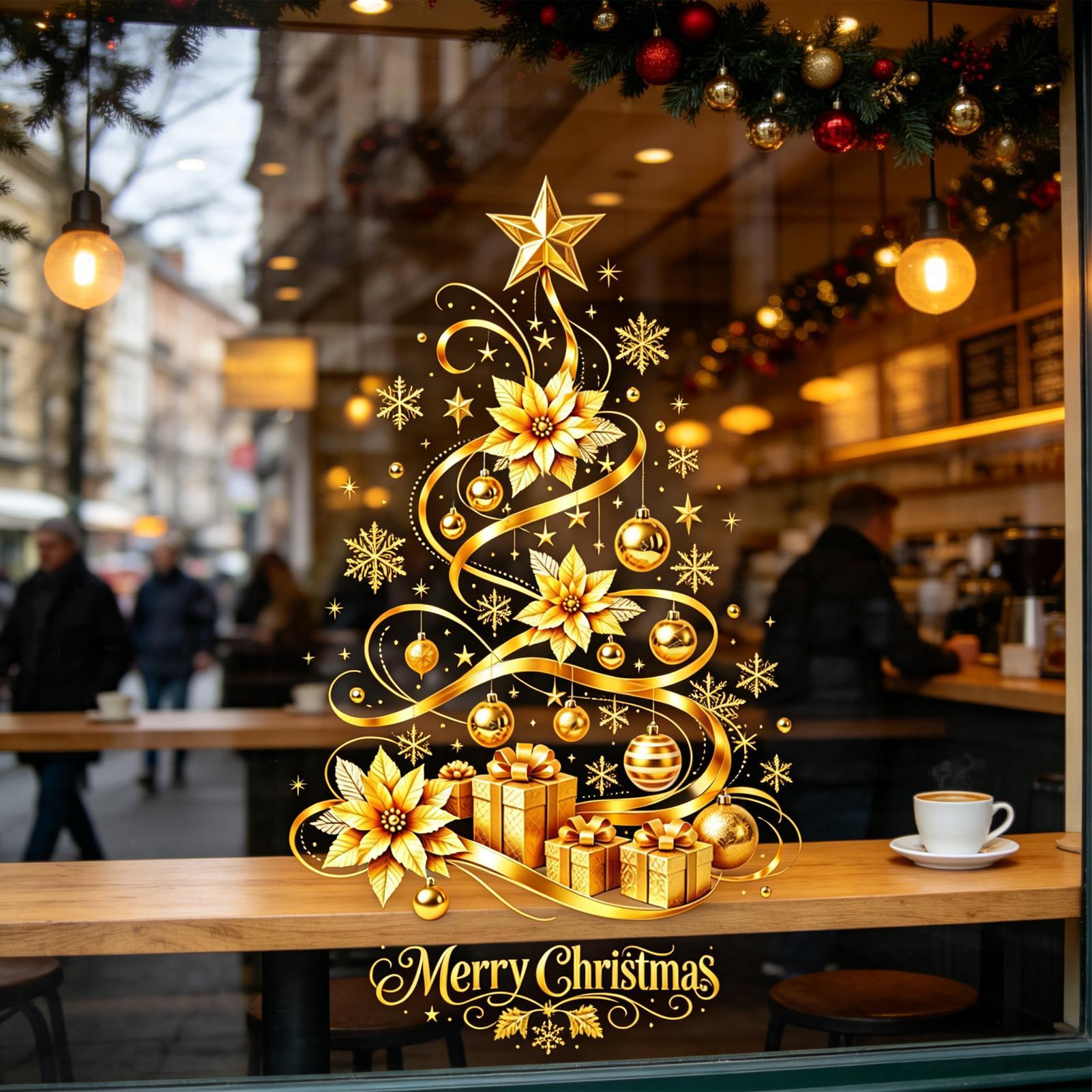 Snowflake Window Decal - Adhesivos de pared con motivos de