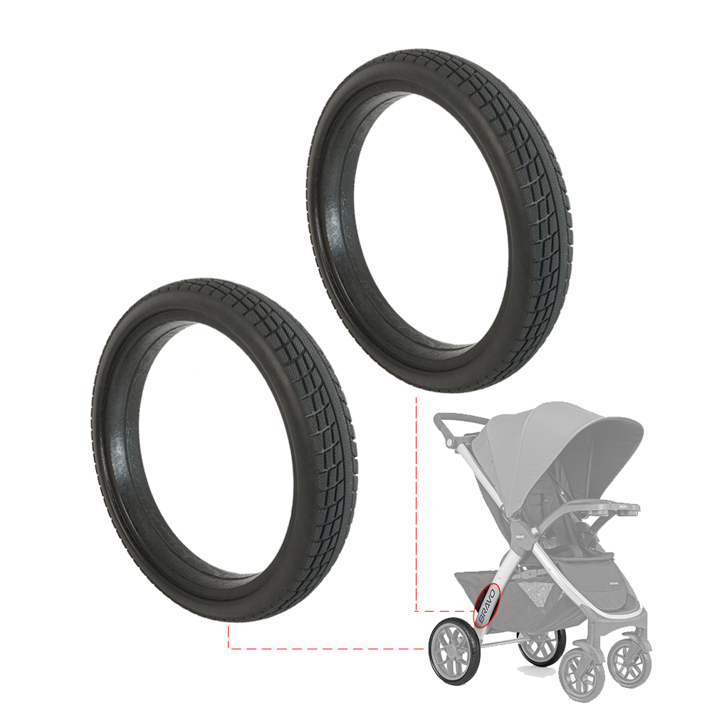 Chicco Stroller Bravo - Neumático trasero personalizado para cochecito Chicco