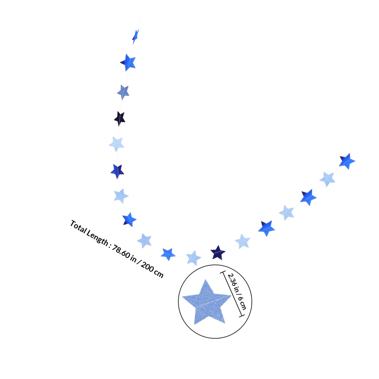 Guirnalda de Estrellas Brillan - Tinsel Garland Decoration reseña y precio