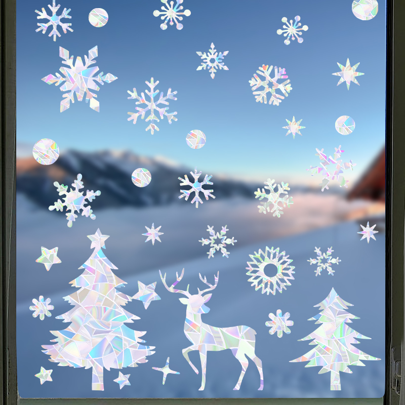 Pegatina de ventana de copo de - Snowflake Window Decal reseña y precio