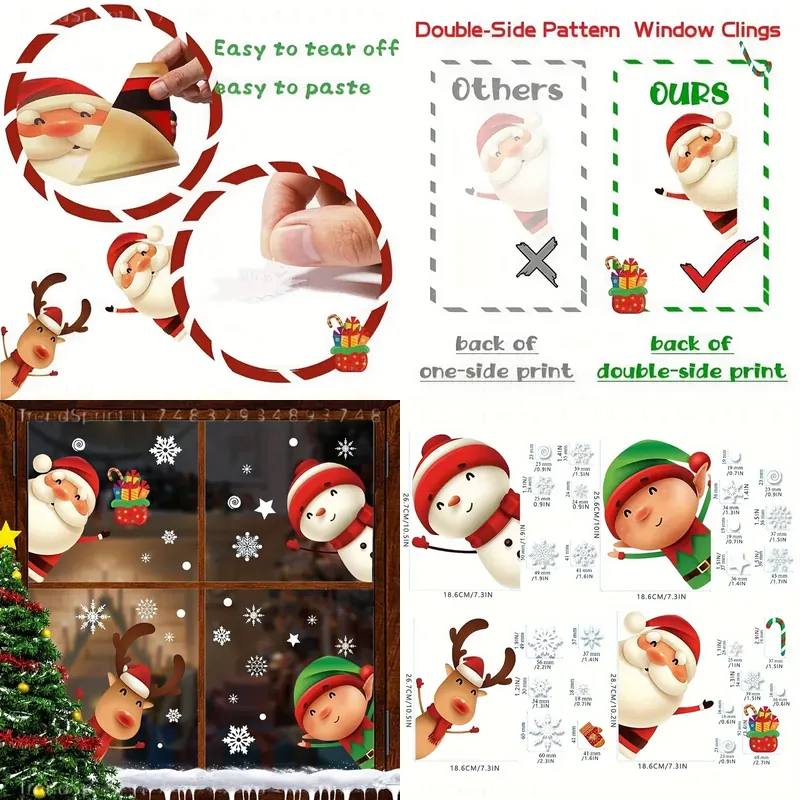 82 pegatinas navideñas para ve - Snowflake Window Decal reseña y precio