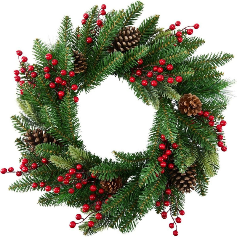 Guirnalda navideña artificial  - Christmas Wreath Fake reseña y precio