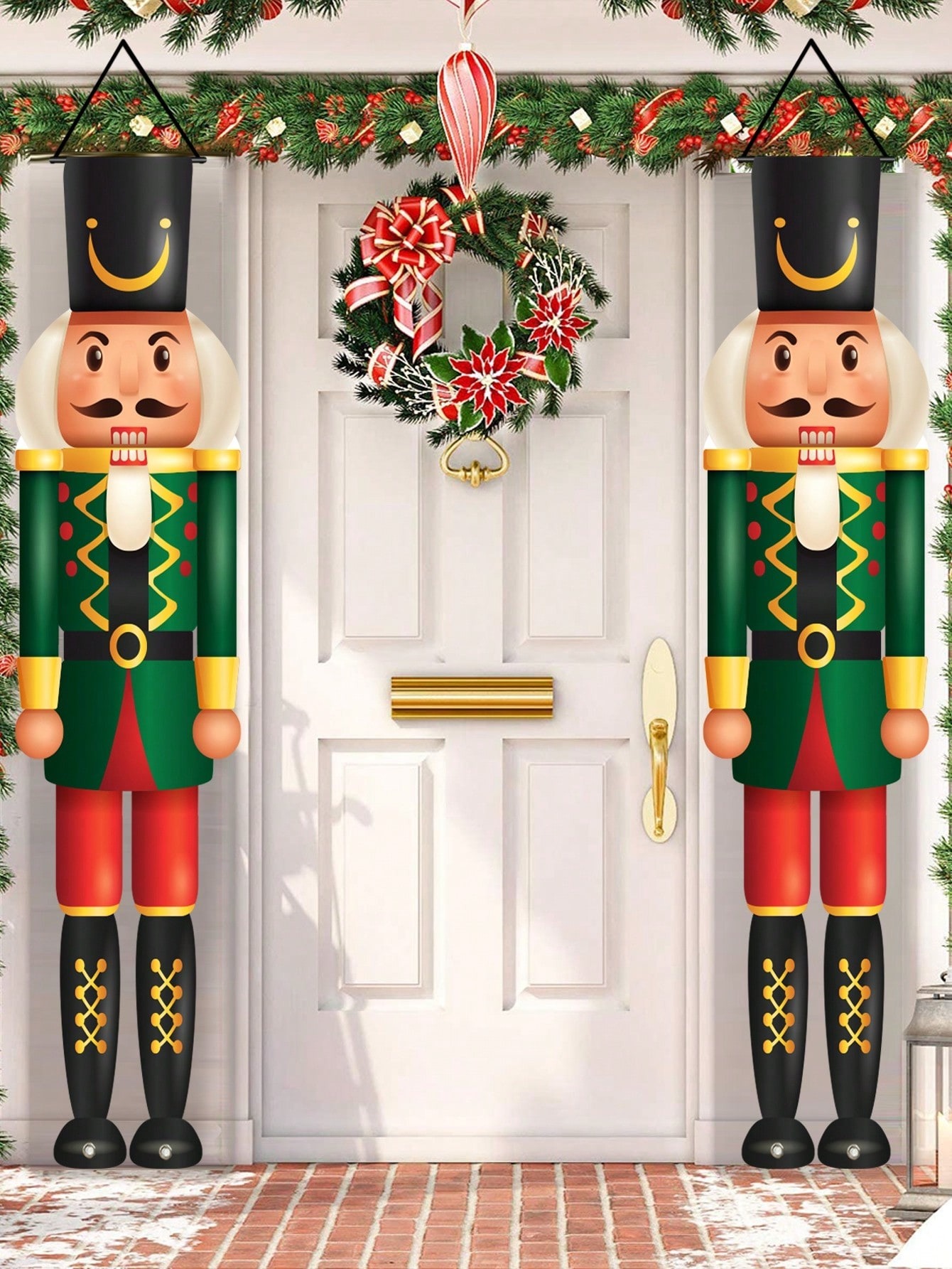 Banner Navideño para Porche co - Nutcracker Figurine reseña y precio