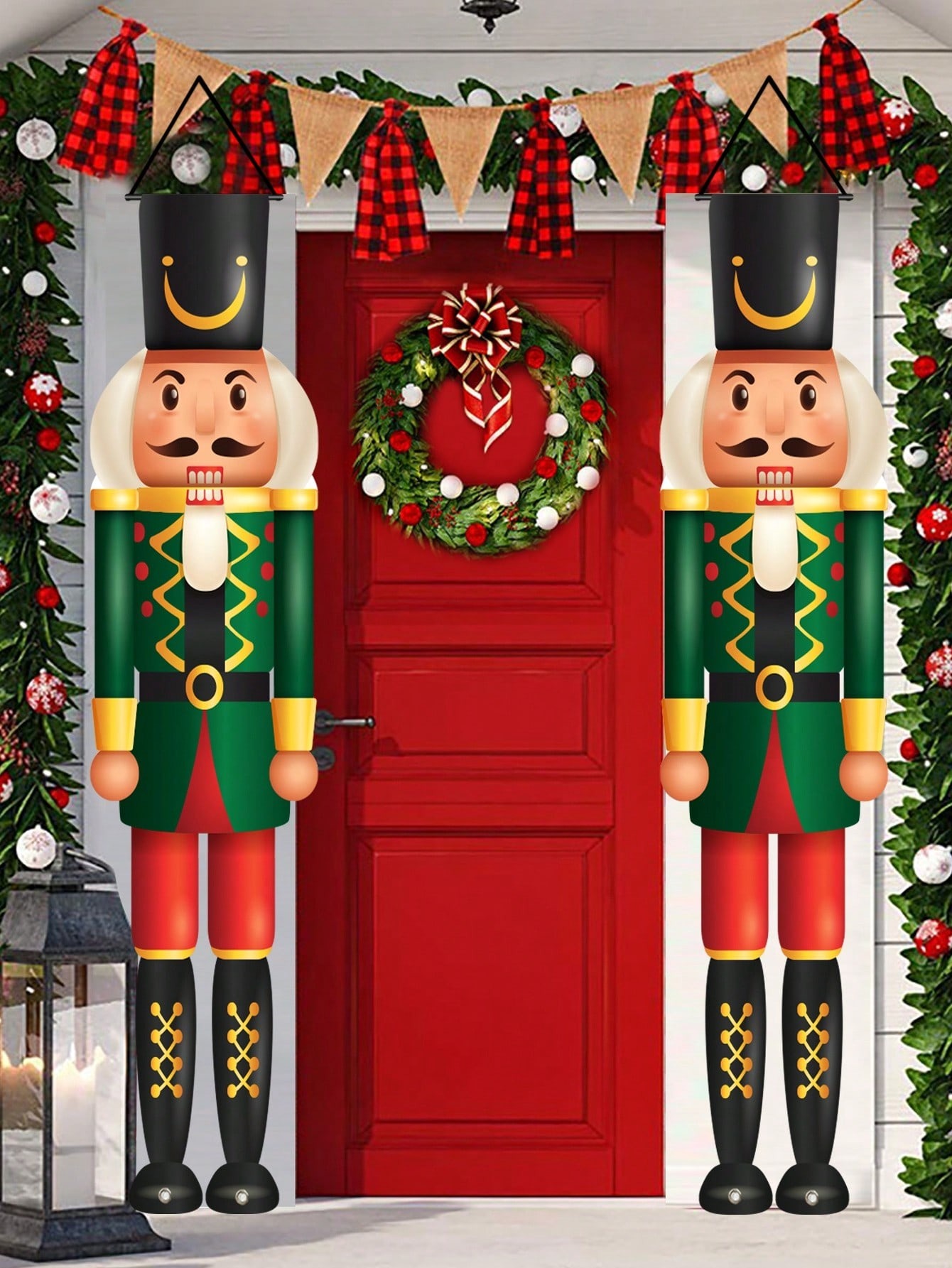 Banner Navideño para Porche co - Nutcracker Figurine reseña y precio