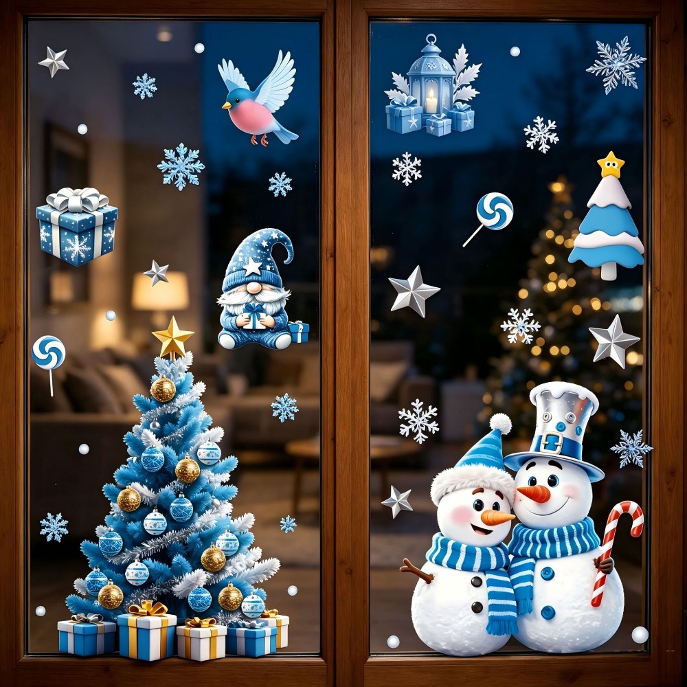 Pegatinas Navideñas para Venta - Snowflake Window Decal reseña y precio
