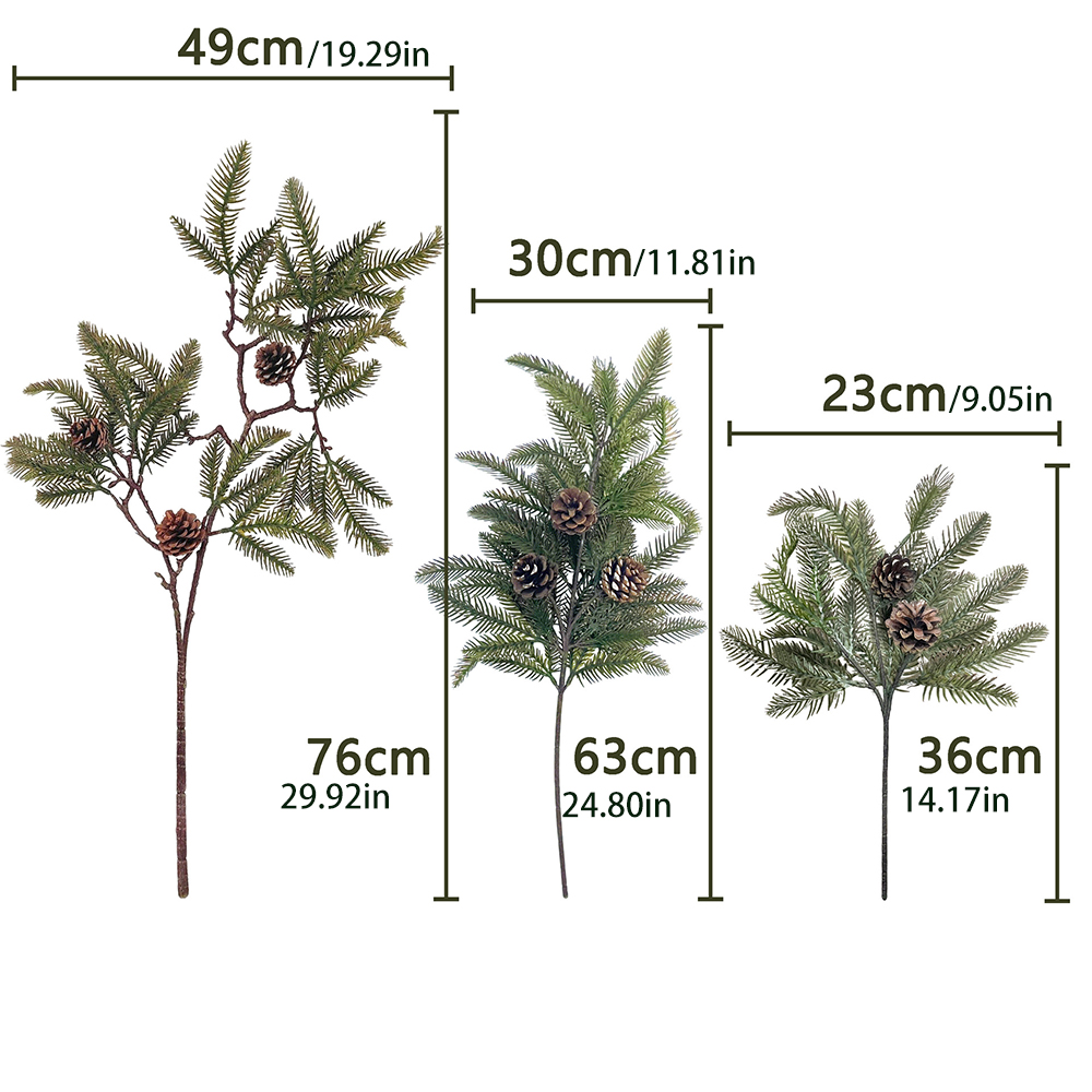 3 piezas de ramo de agujas de  - Christmas Wreath Fake reseña y precio