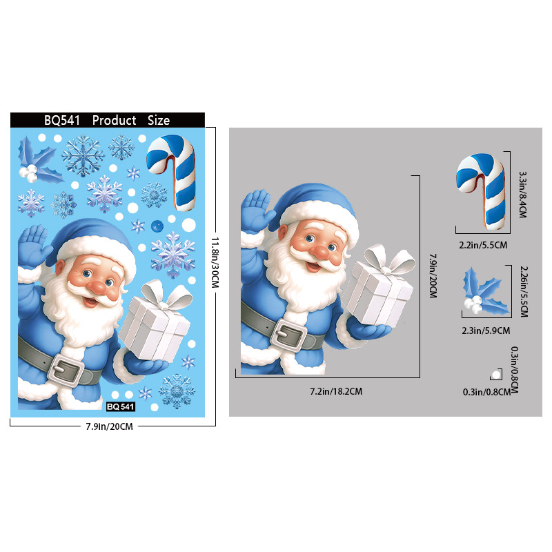 Juego de pegatinas estáticas p - Snowflake Window Decal reseña y precio