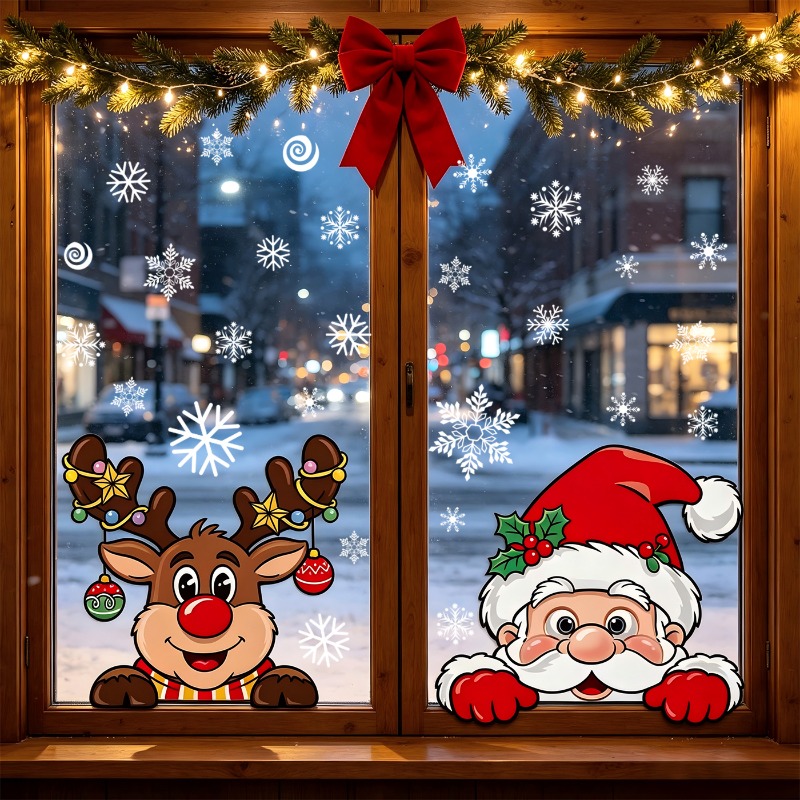 Pegatinas Adhesivas Estáticas  - Snowflake Window Decal reseña y precio