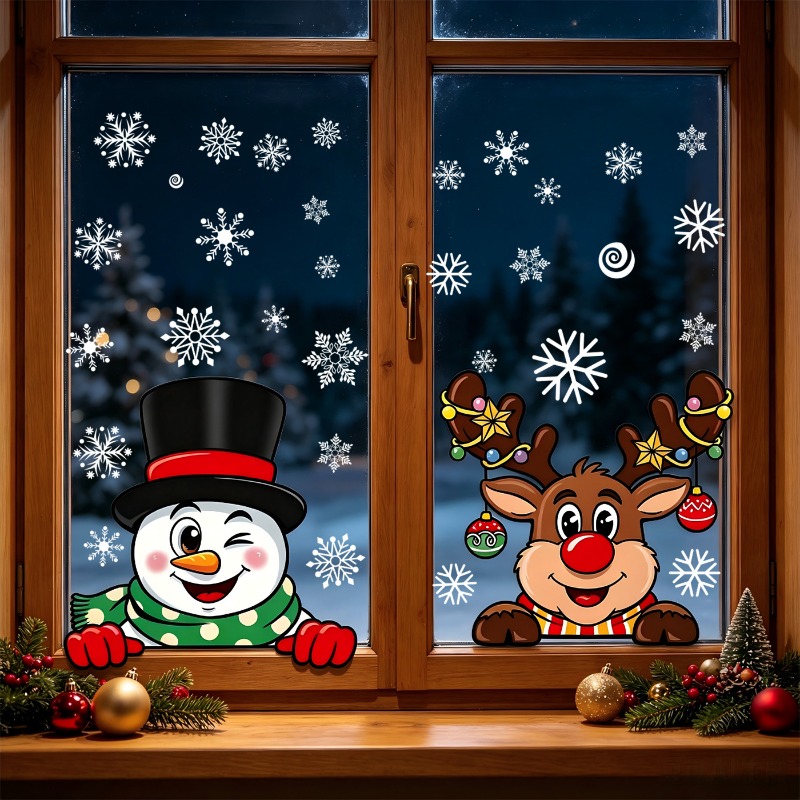 Pegatinas Adhesivas Estáticas  - Snowflake Window Decal reseña y precio