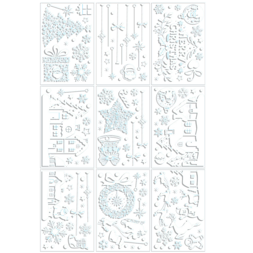 Adhesivos navideños grandes pa - Snowflake Window Decal reseña y precio