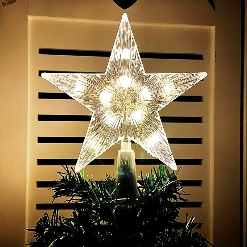 Adorno Navideño Brillante de 1 - Star Tree Topper reseña y precio