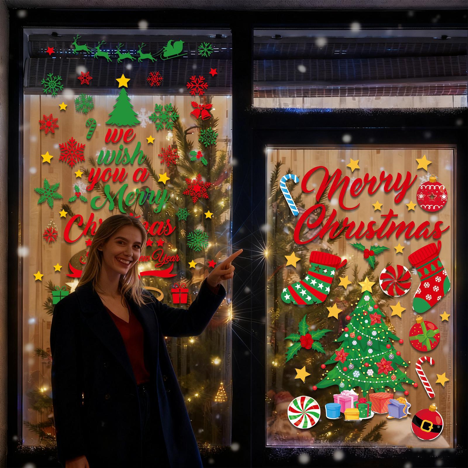 3 piezas de pegatinas navideña - Snowflake Window Decal reseña y precio