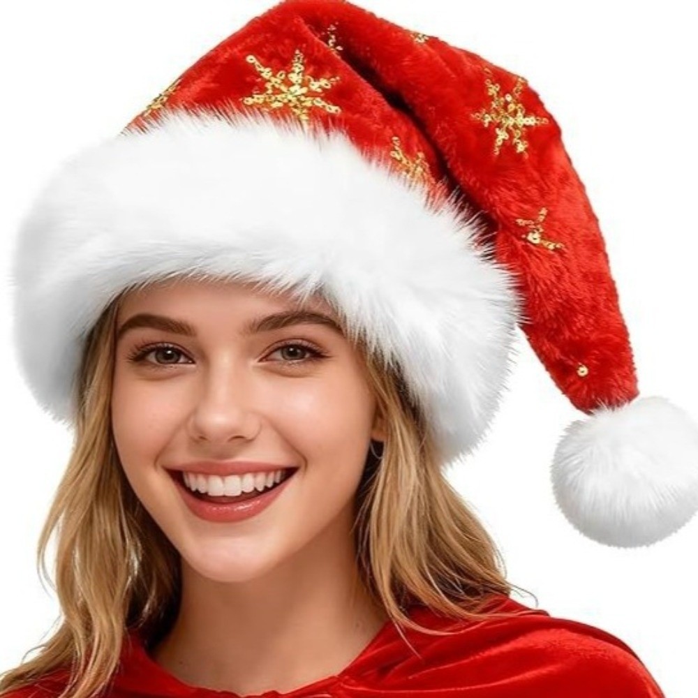 Nuevo Gorro de Santa con Lazo  - Santa Hat Plush reseña y precio
