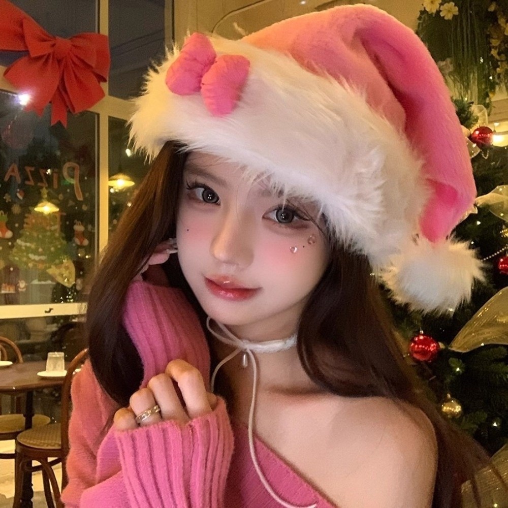 Nuevo Gorro de Santa con Lazo  - Santa Hat Plush reseña y precio